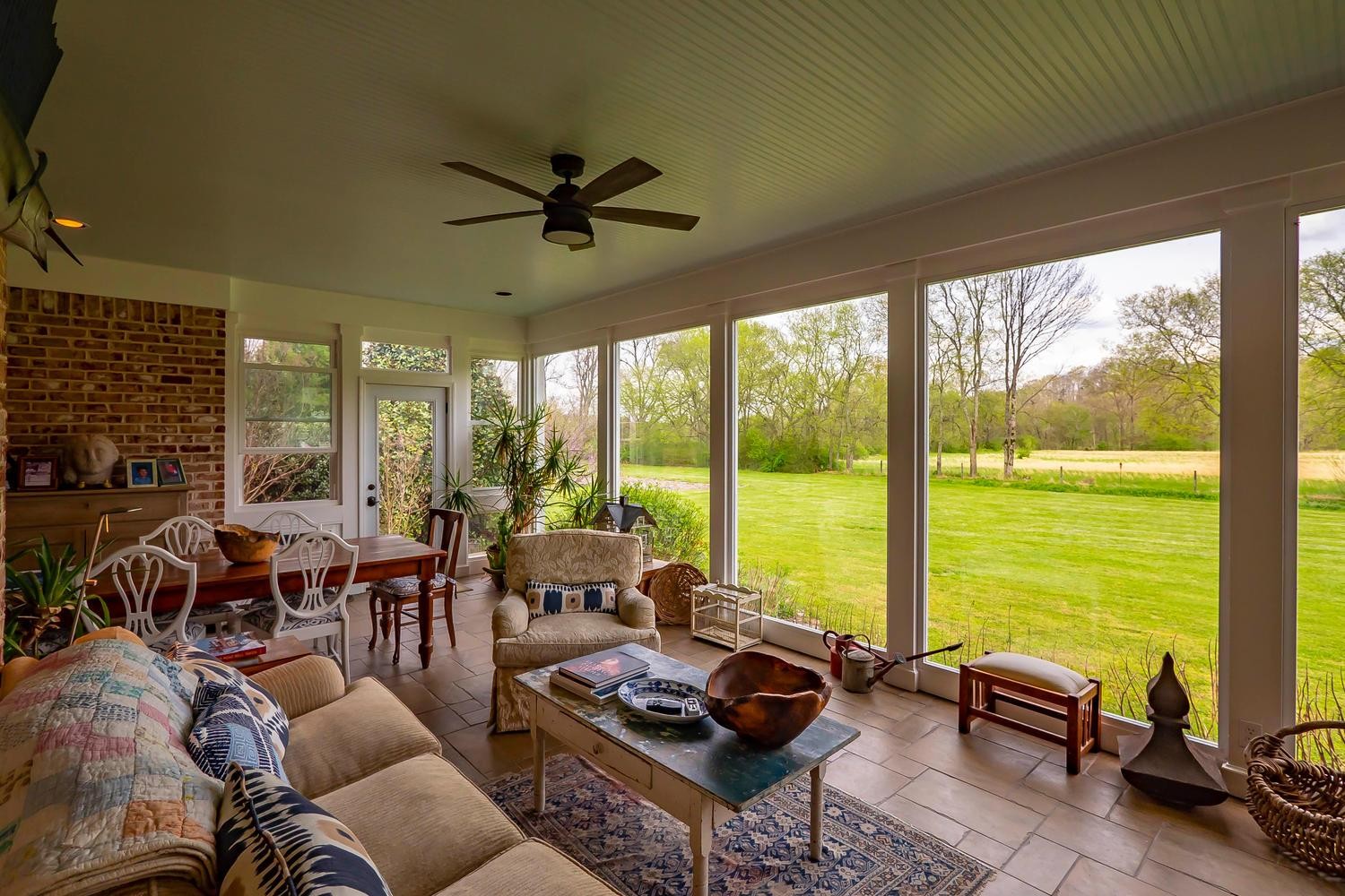 5178 Old Harding Road Franklin, TN 37064 - Photo 14 of 26 a living room with furniture and floor to ceiling windows