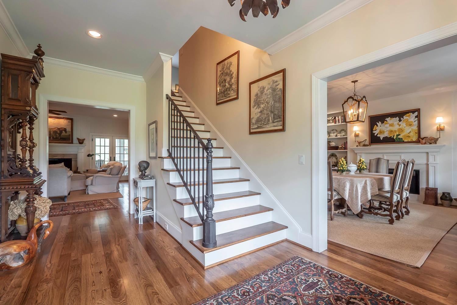 5178 Old Harding Road Franklin, TN 37064 - Photo 5 of 26 a view of entryway livingroom and hall with wooden floor