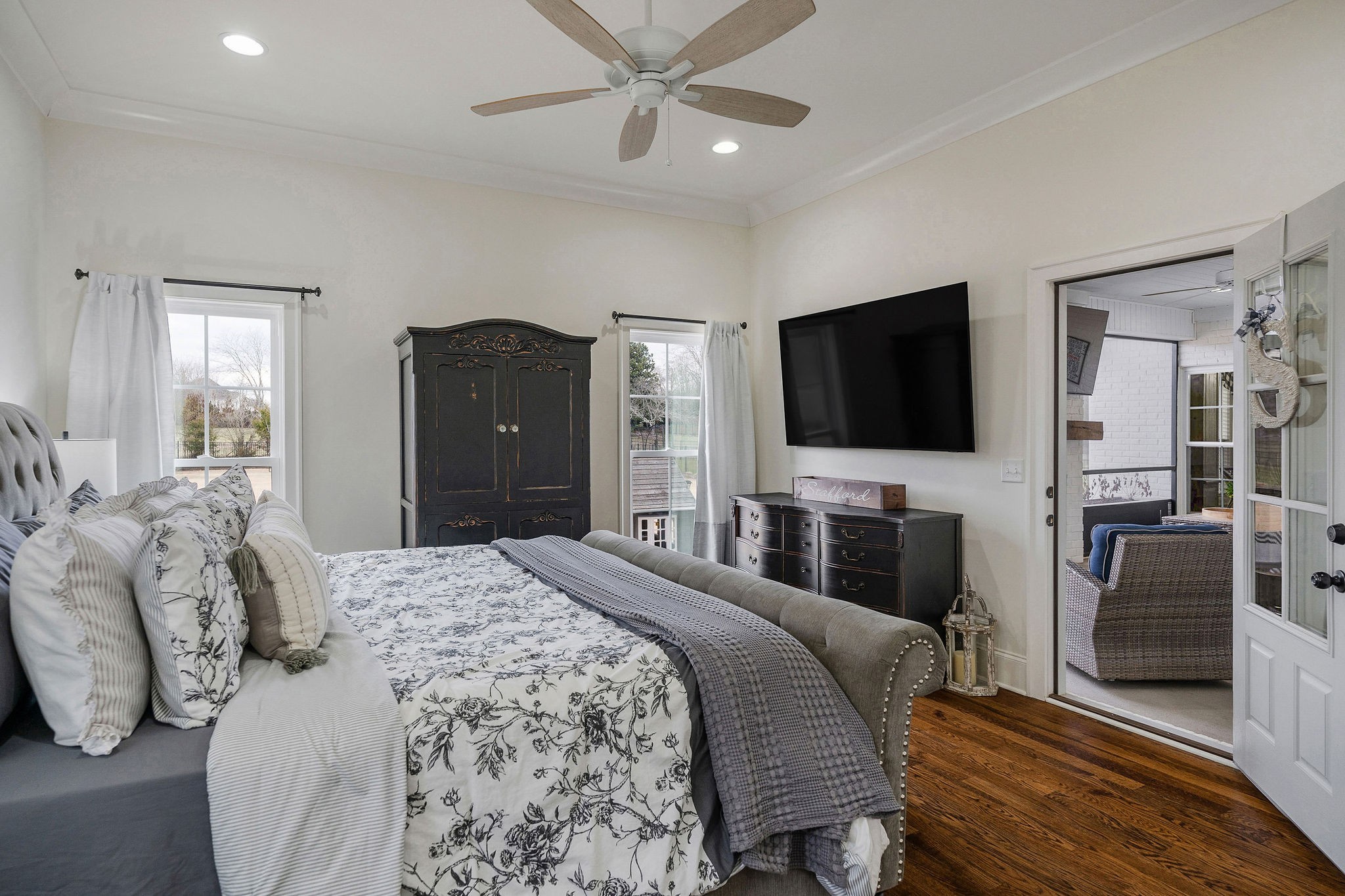 2945 Siegel Road Murfreesboro, TN 37129 - Photo 30 of 59 a bedroom with a bed and a flat screen tv