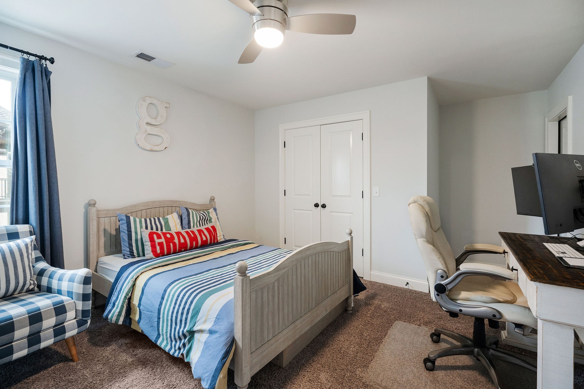 2945 Siegel Road Murfreesboro, TN 37129 - Photo 39 of 59 a bedroom with a bed and a desk