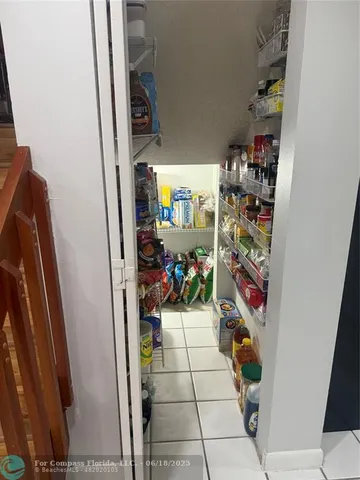 a view of an entryway with a window