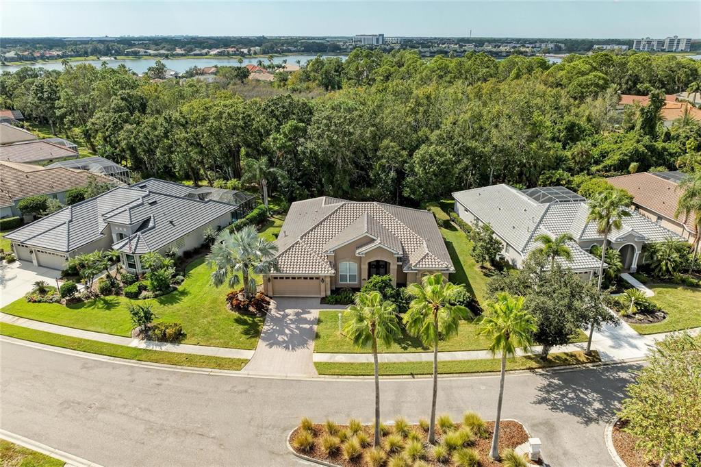 8122 Waterview Boulevard Lakewood Ranch, FL 34202 - Photo 43 of 54 an aerial view of a house with a garden