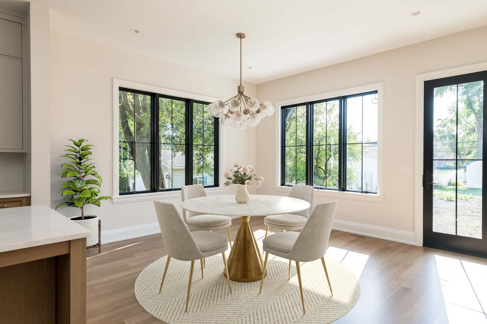 900 Colfax Avenue Elmhurst, IL 60126 - Photo 10 of 43 a view of a dining room with furniture window and wooden floor