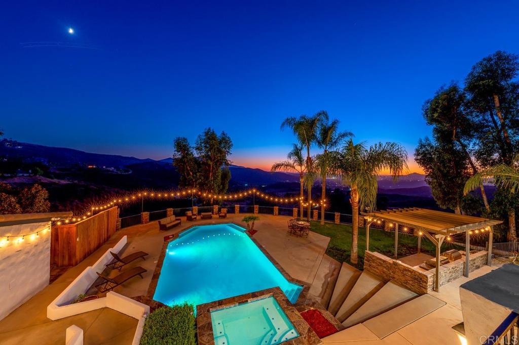 14062 Jamacha Hills Road Jamul, CA 91935 - Photo 25 of 39 a view of a backyard with swimming pool