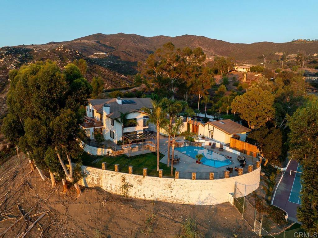 14062 Jamacha Hills Road Jamul, CA 91935 - Photo 38 of 39 an aerial view of residential house with an outdoor space and seating