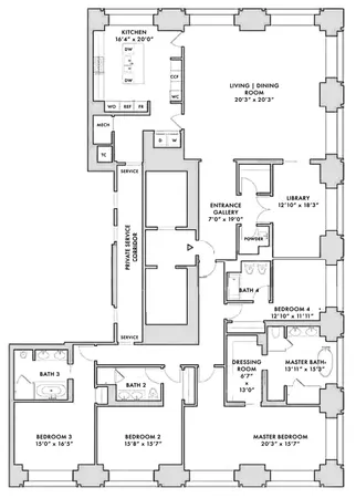 $27,750,000 | 432 Park Avenue, Unit 54A | Midtown East