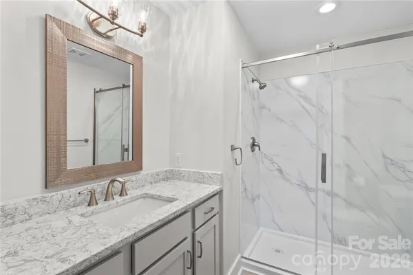 a view of small space with racks on the wall