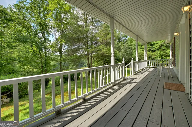 a view of balcony of a house