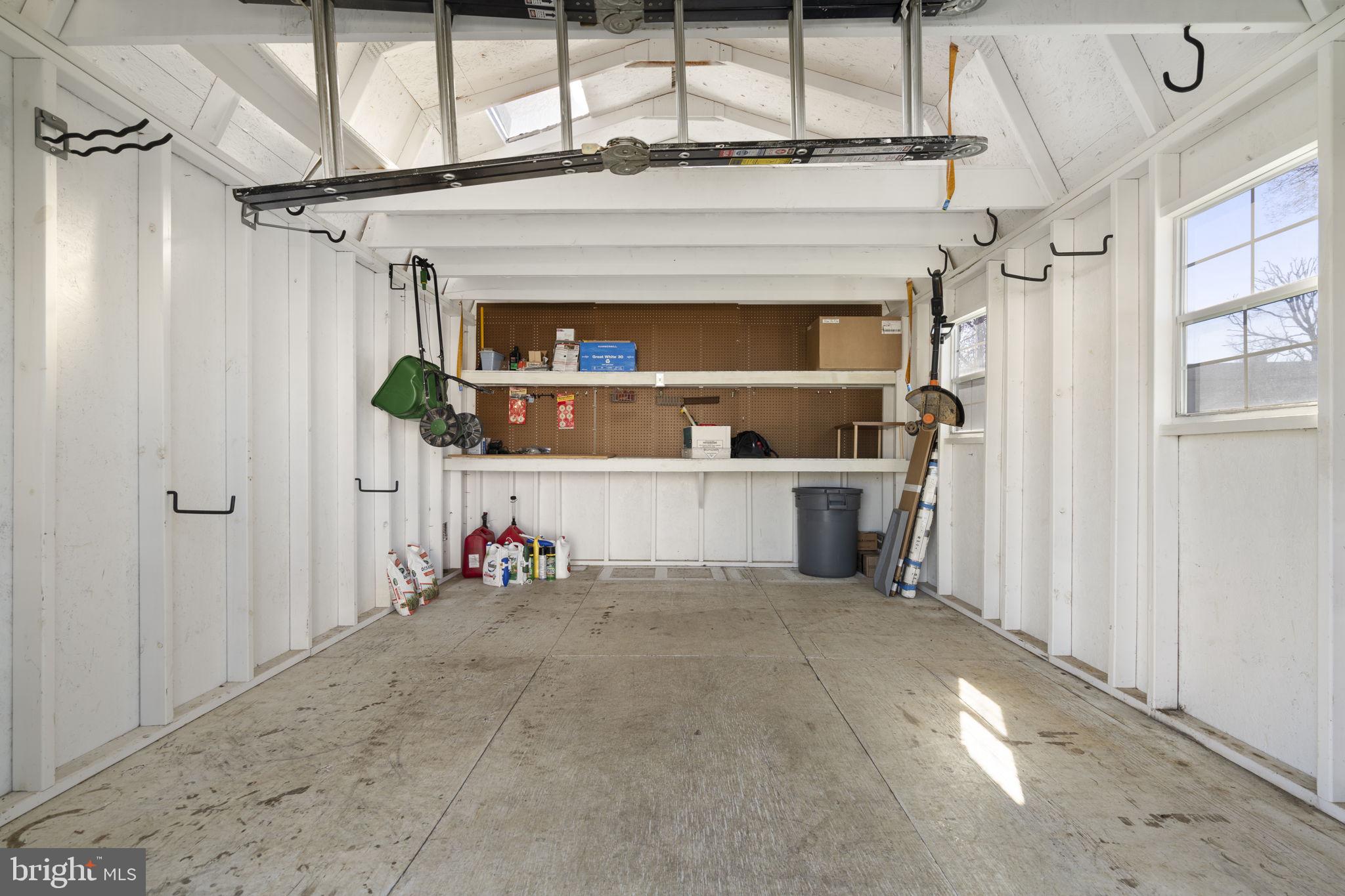 108 North Garfield Road Sterling, VA 20164 - Photo 27 of 31 Large shed w/loft. Hooks, ladder & items convey