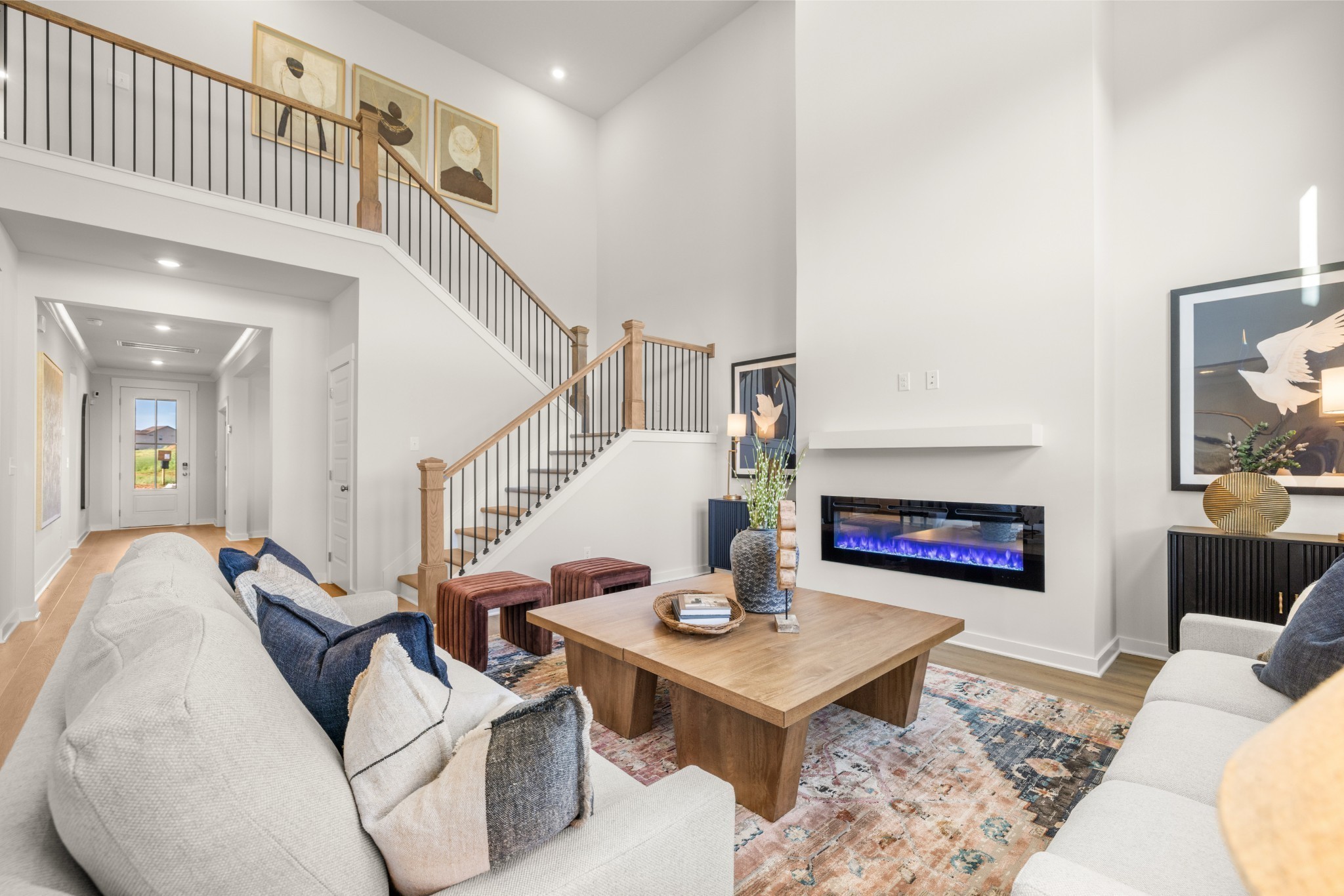 401 Mclemore Ridge Clarksville, TN 37043 - Photo 30 of 64 a living room with furniture and a fireplace