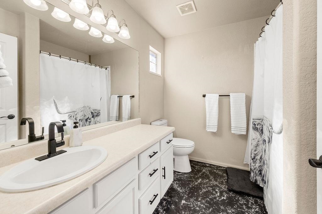 312 Catkin Street Fruita, CO 81521 - Photo 20 of 40 a bathroom with a sink a toilet and a mirror