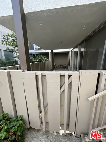 a view of outdoor space with seating area