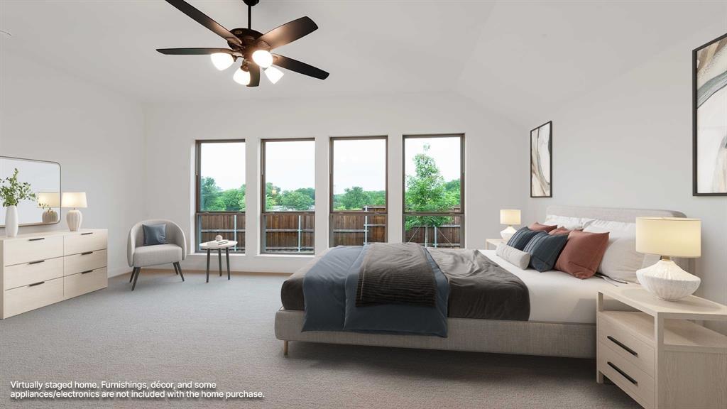 829 Stoney Bridge Way Lavon, TX 75166 - Photo 4 of 35 a bedroom with a bed couch and window