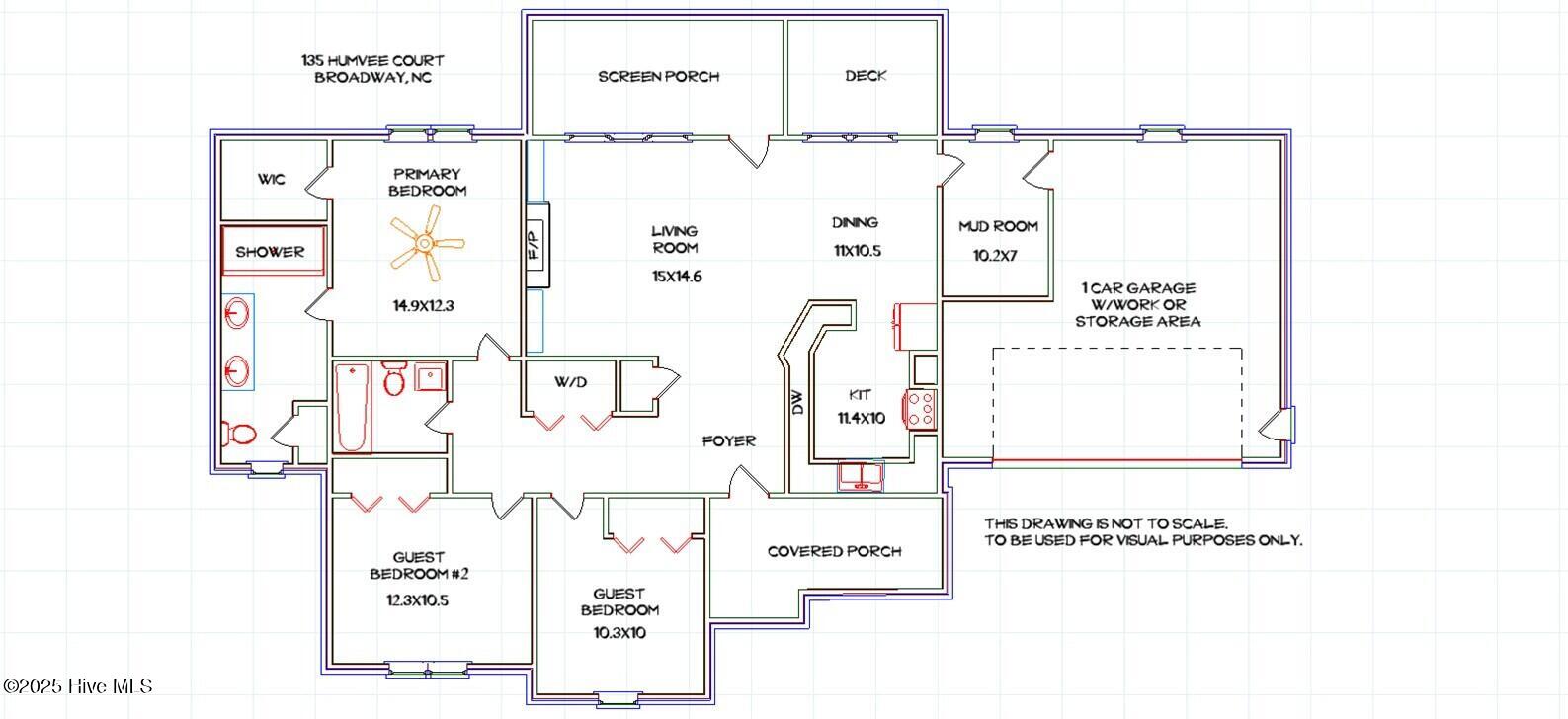 135 Humvee Court Broadway, NC 27505 - Photo 45 of 45 HUMVEE DR 135 FLOORPLAN