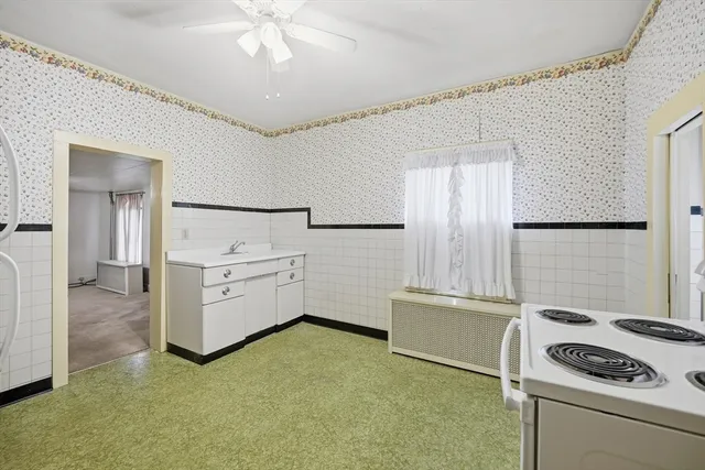 a room with storage and utility