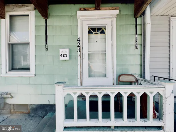 a view of front door of house