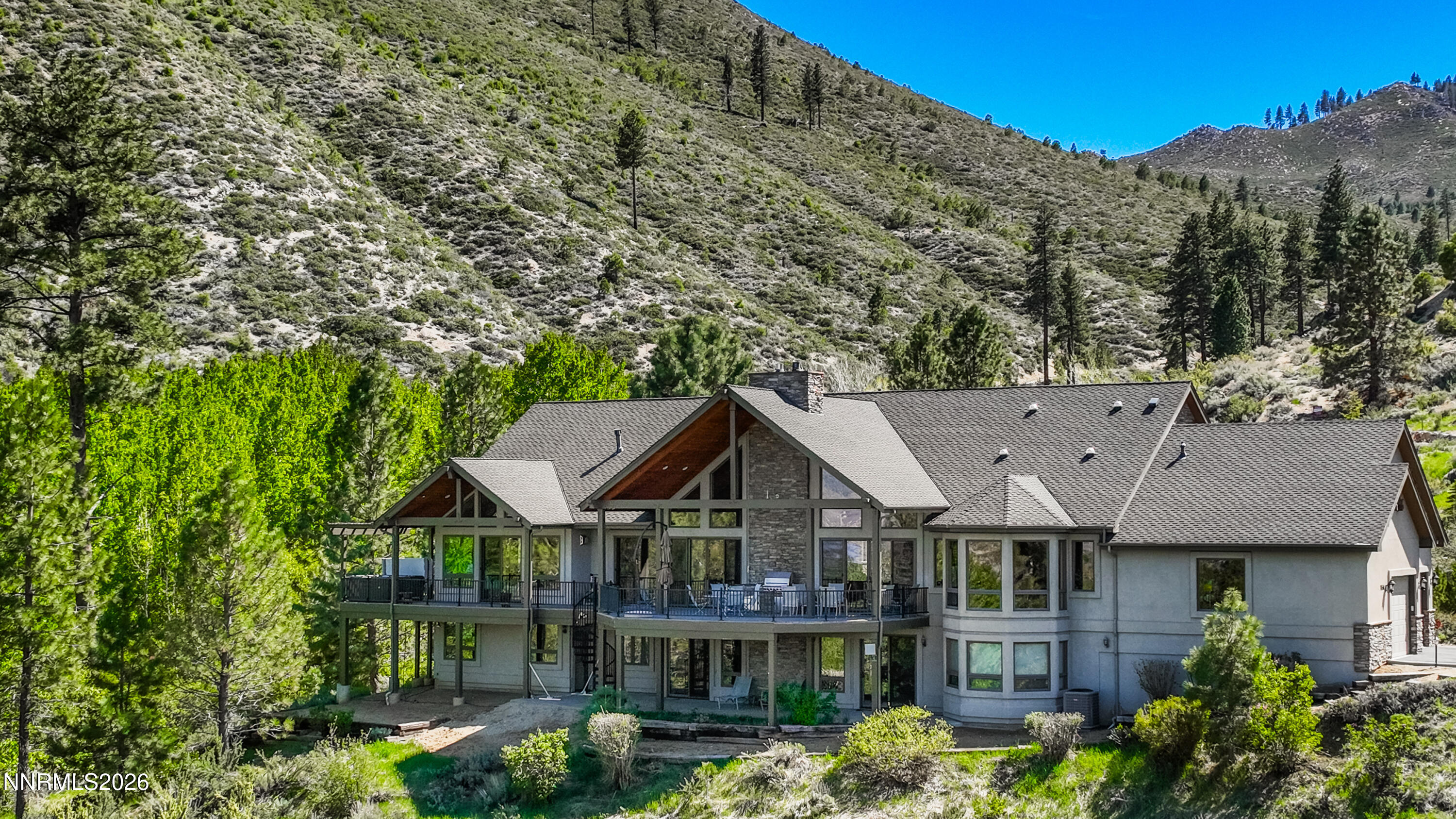 7450 Bryan Canyon Road Washoe Valley, NV 89704 - Photo 1 of 36 Rear view