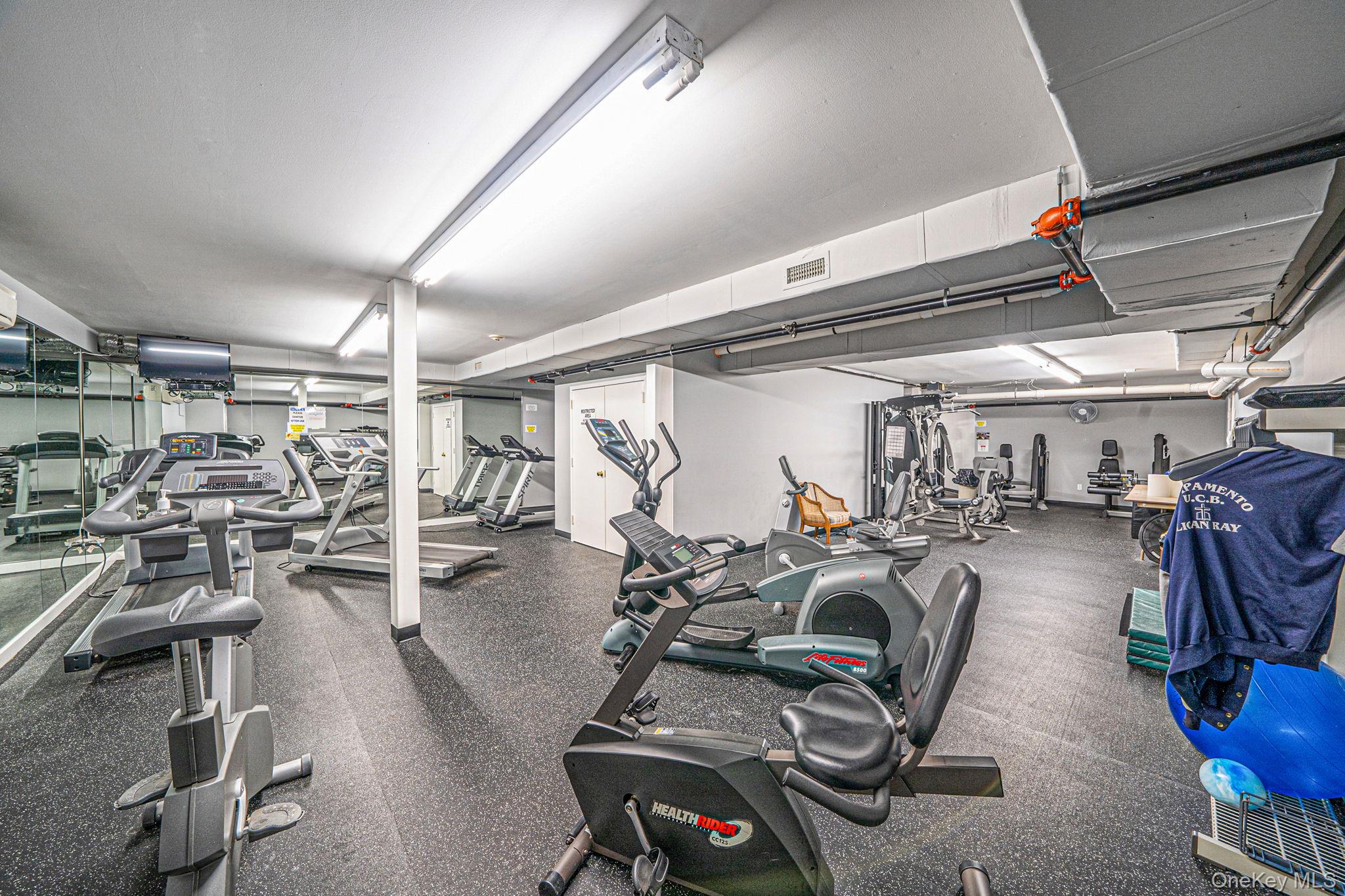 1407 Middle Road, Unit 258 Calverton, NY 11933 - Photo 46 of 50 a view of a room with gym equipment