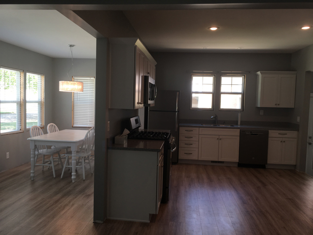 119 East Minnesota Street Spring Valley, IL 61362 - Photo 9 of 15 a kitchen with a sink cabinets and wooden floor