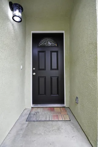 a view of front door of a house