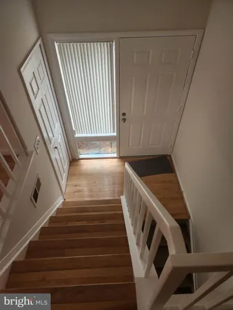 a view of an entryway with staircase