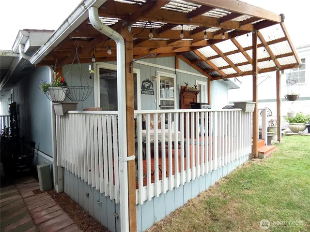a view of a house with a porch
