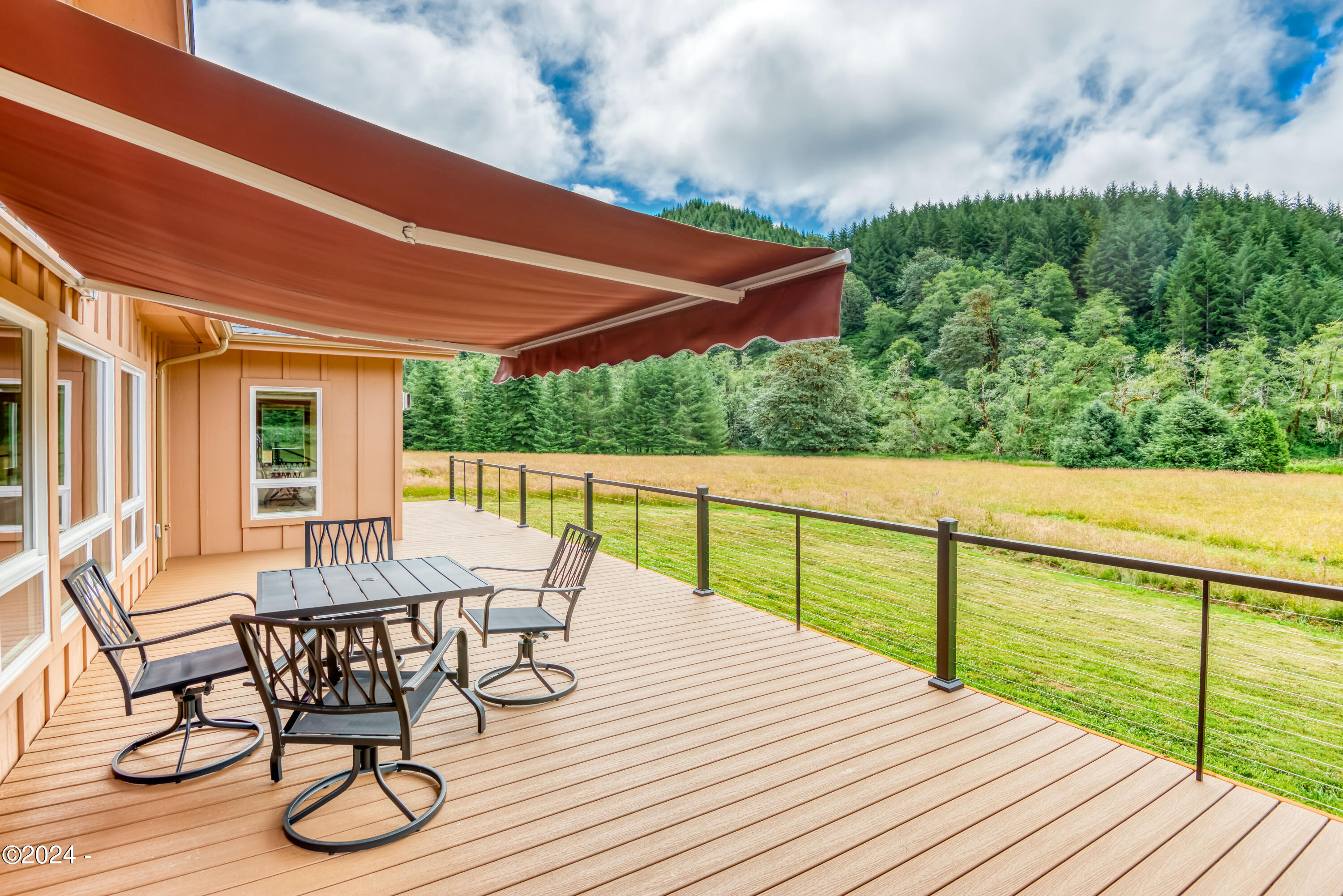 540 Big Rock Creek Road Blodgett, OR 97326 - Photo 31 of 54 Back custom deck