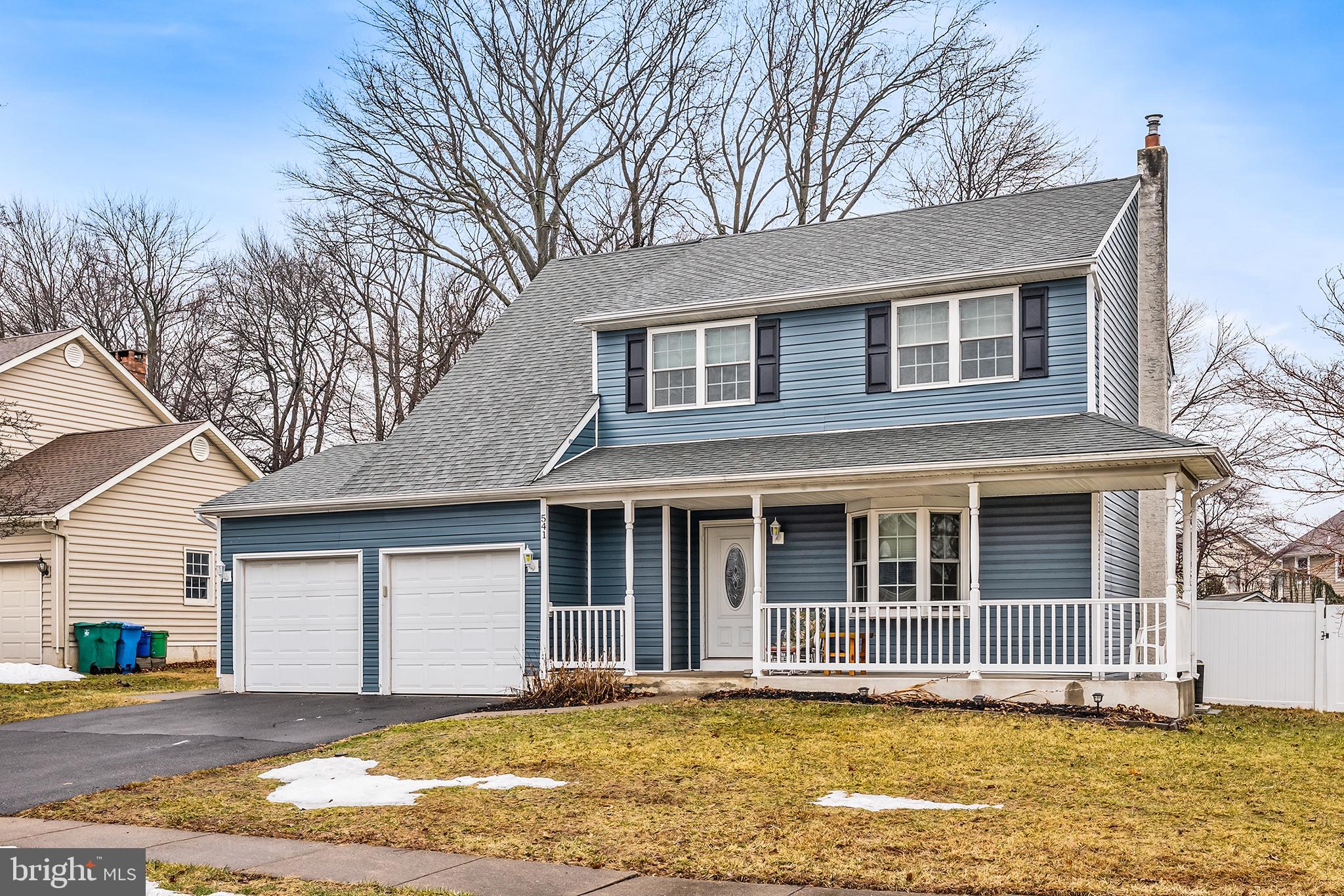 541 Stanford Road Fairless Hills, PA 19030 - Photo 2 of 30 Charming blue home with inviting porch.