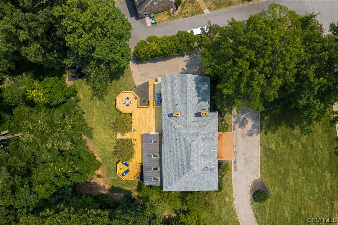 14221 West Salisbury Road Midlothian, VA 23113 - Photo 40 of 43 an aerial view of residential house with outdoor space and parking