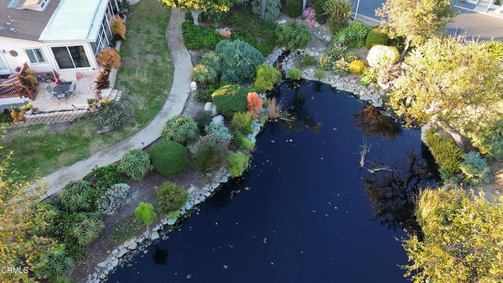 206 Browning Avenue, Unit 206 Ventura, CA 93003 - Photo 34 of 36 an aerial view of a house with a yard and lake view