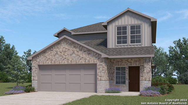 6424 Embankment Road San Antonio, TX 78252 - Photo 1 of 1 a front view of a house with a yard and garage