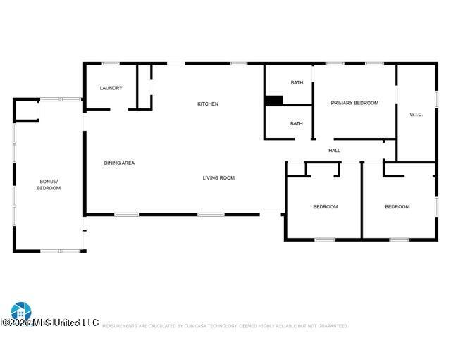 912 Maple Street Waveland, MS 39576 - Photo 10 of 11 Layout