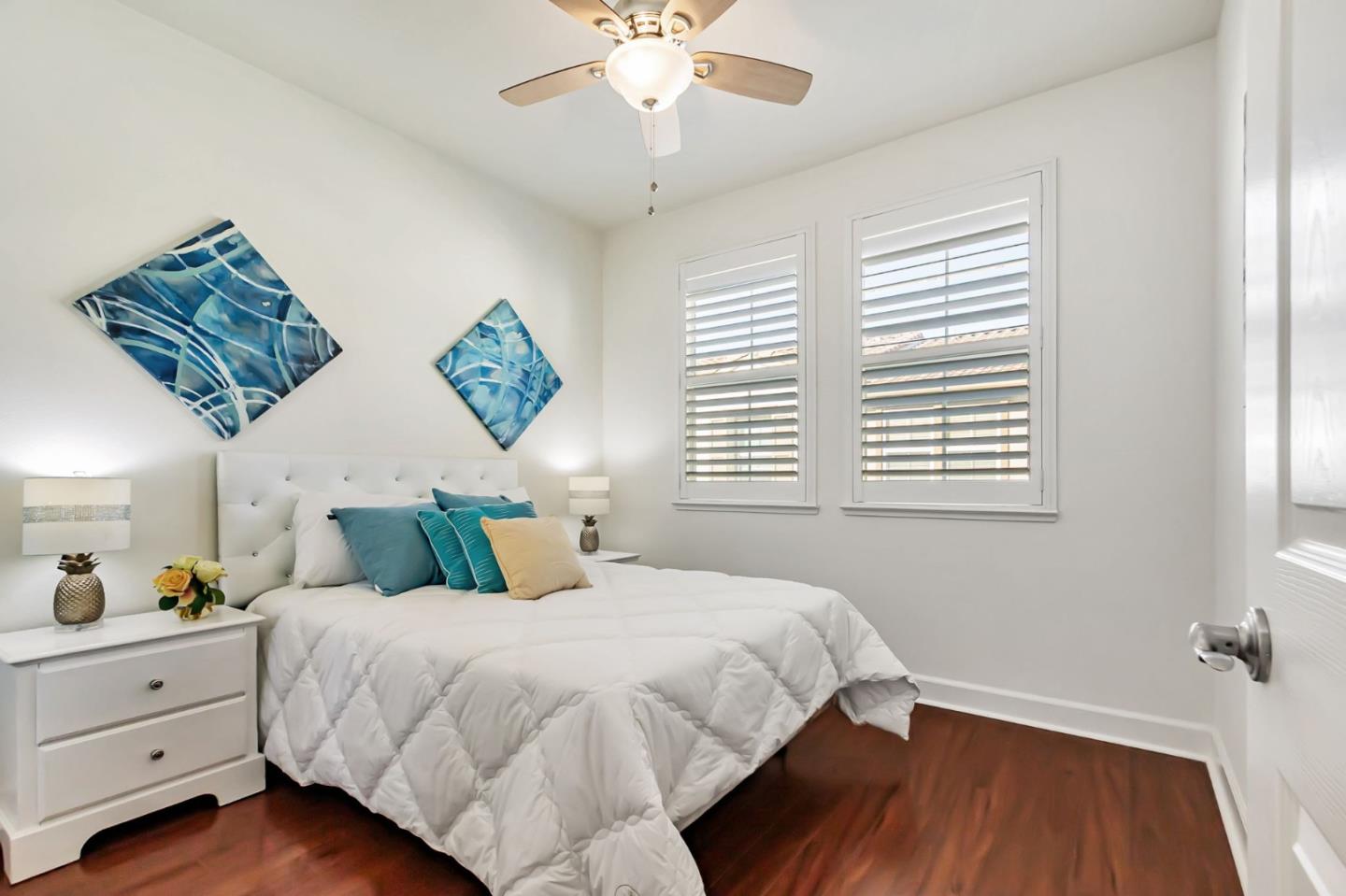 1142 Mente Linda Loop Milpitas, CA 95035 - Photo 17 of 36 a bedroom with a bed and a window