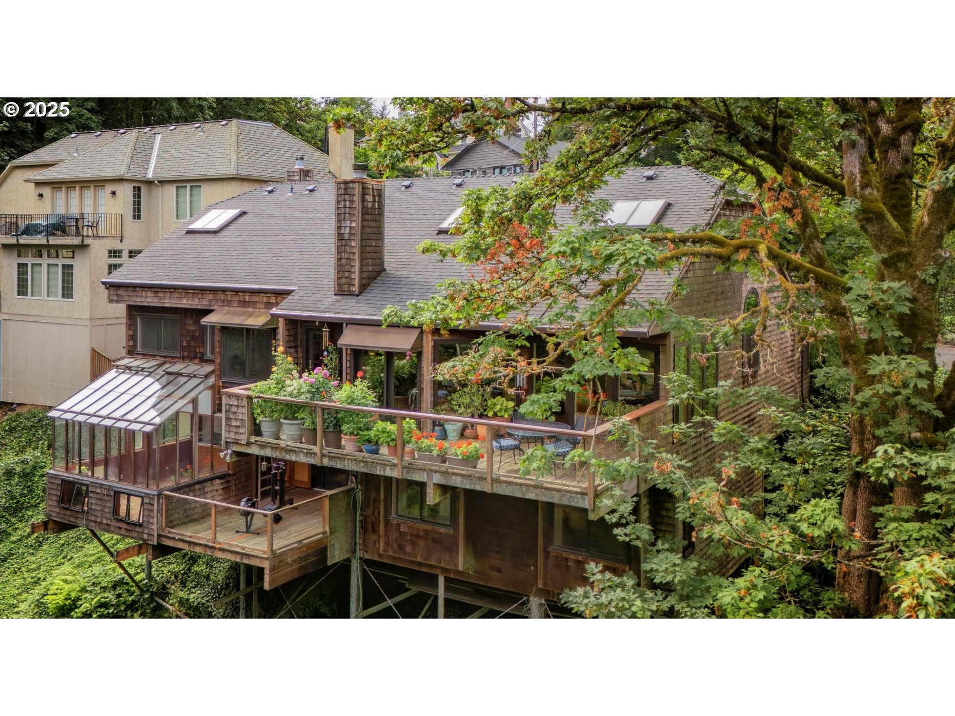 3902 Southwest Mt Adams Drive Portland, OR 97239 - Photo 28 of 38 a black and white photo of a house