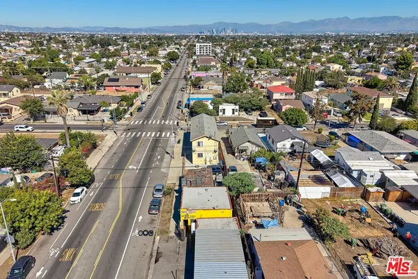 an aerial view of a city