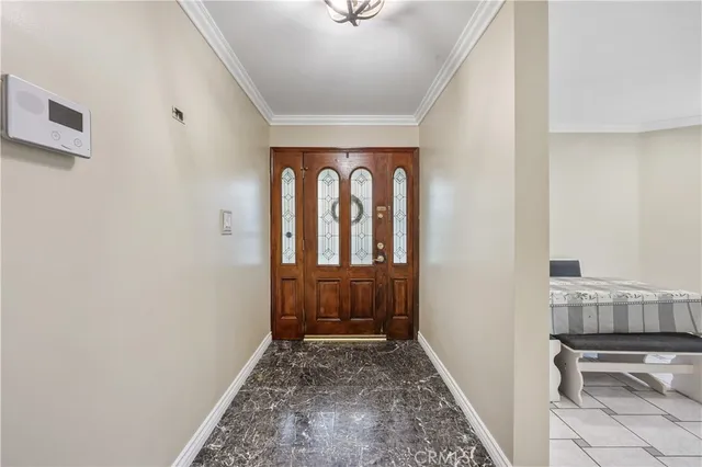 a view of front door