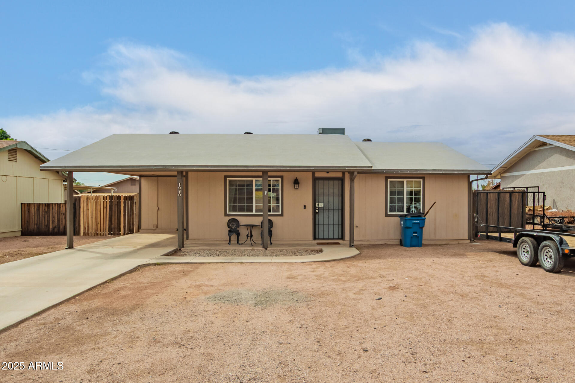 1980 South Apache Drive Apache Junction, AZ 85120 - Photo 19 of 19 an outdoor space view with two chairs and a ceiling fan