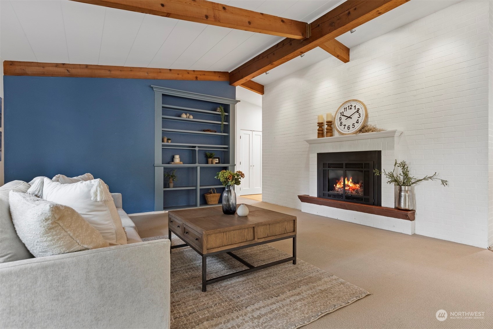 289 Briar Road Bellingham, WA 98225 - Photo 13 of 40 a living room with furniture and a fireplace