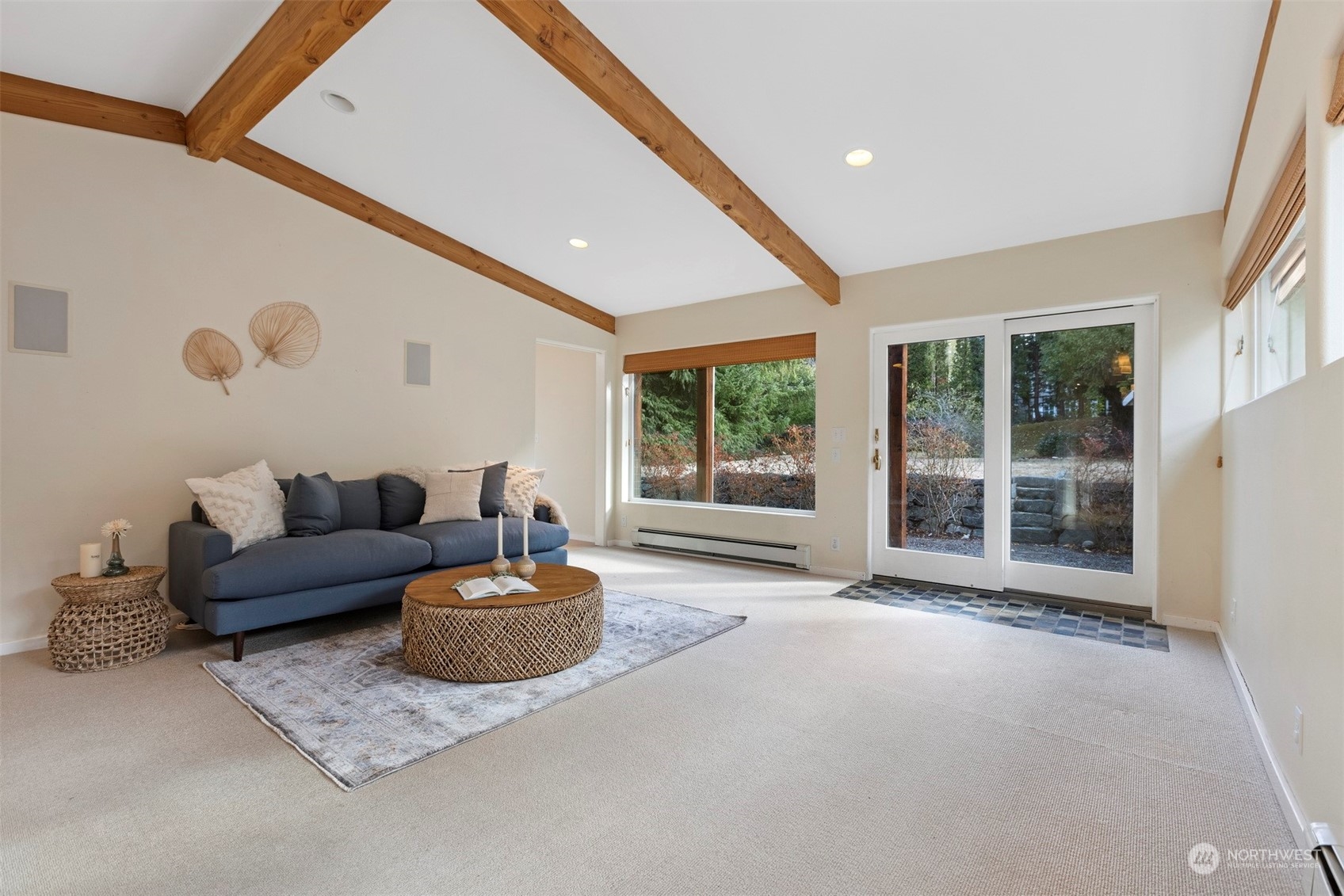 289 Briar Road Bellingham, WA 98225 - Photo 21 of 40 a living room with furniture and a floor to ceiling window