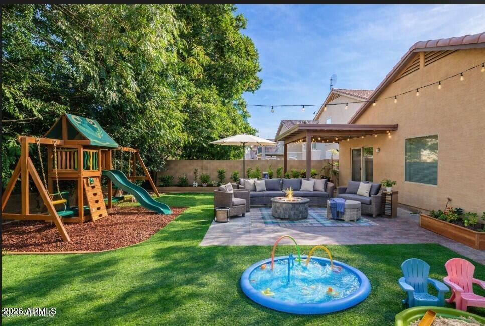 3822 West Fallen Leaf Lane Glendale, AZ 85310 - Photo 31 of 35 a swimming pool with outdoor seating