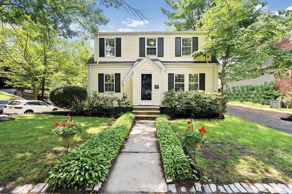 27 Conant Road Brookline, MA 02467 - Photo 1 of 23 a house view with a garden space