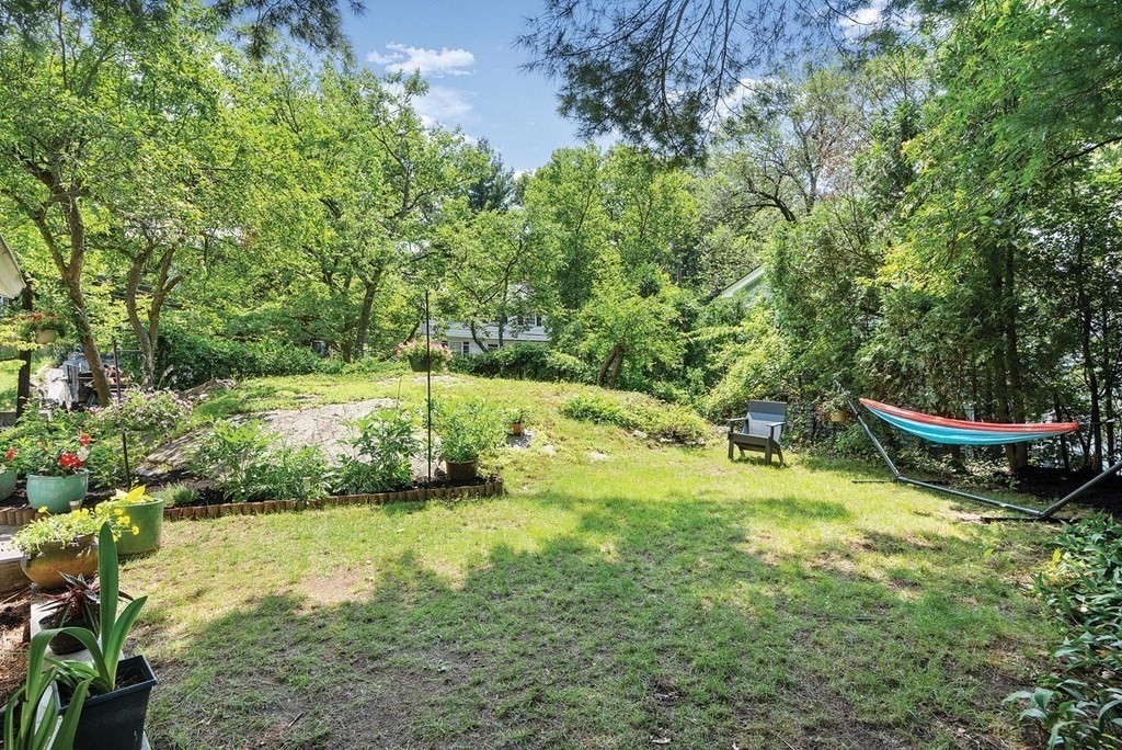 27 Conant Road Brookline, MA 02467 - Photo 20 of 23 a view of a backyard with large trees