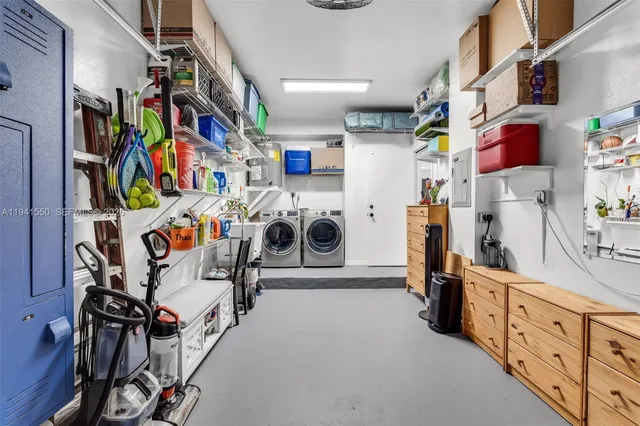 a view of storage and utility room
