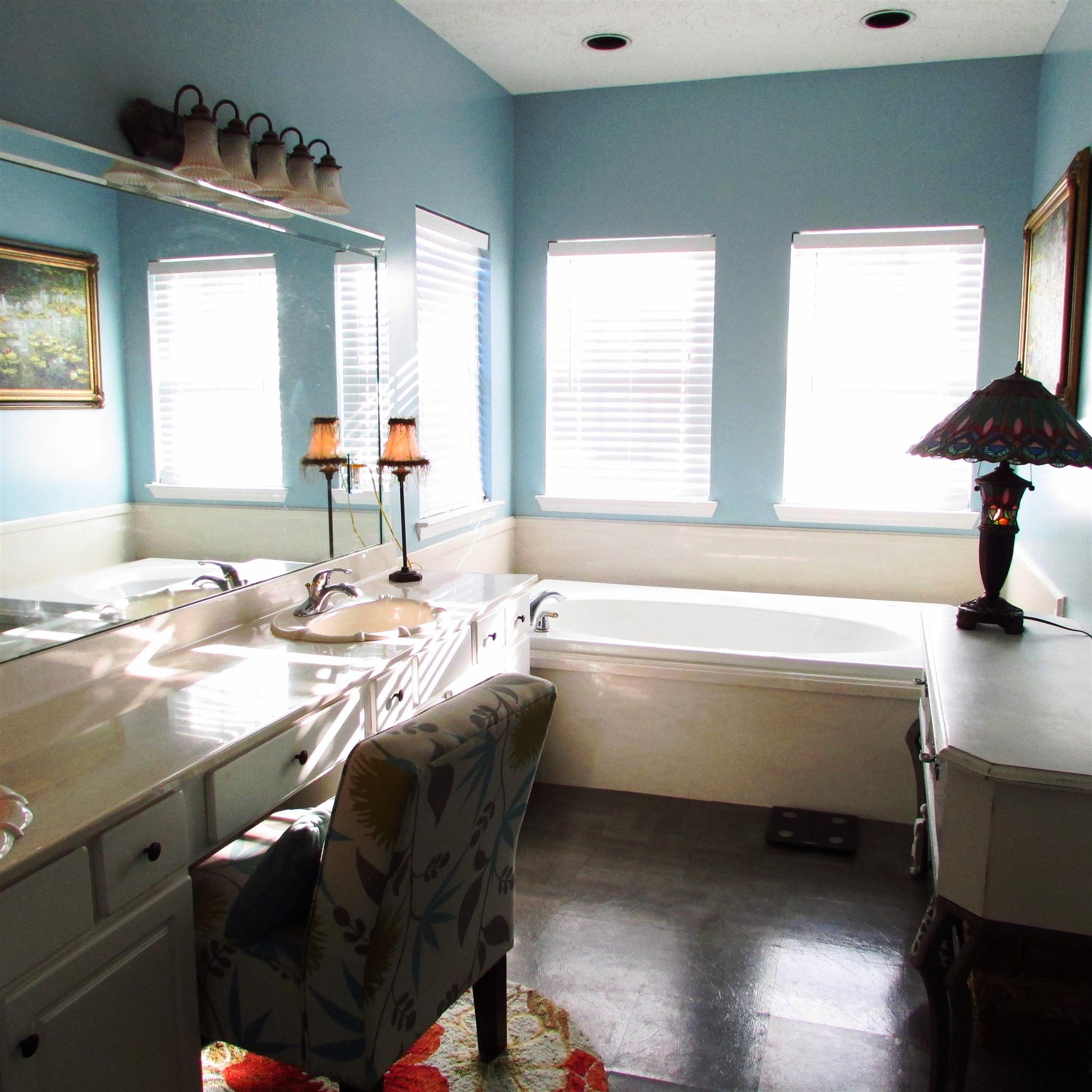 133 Lake Wood Road Lebanon, TN 37087 - Photo 12 of 30 The large master bath has plenty of natural light & counter space.