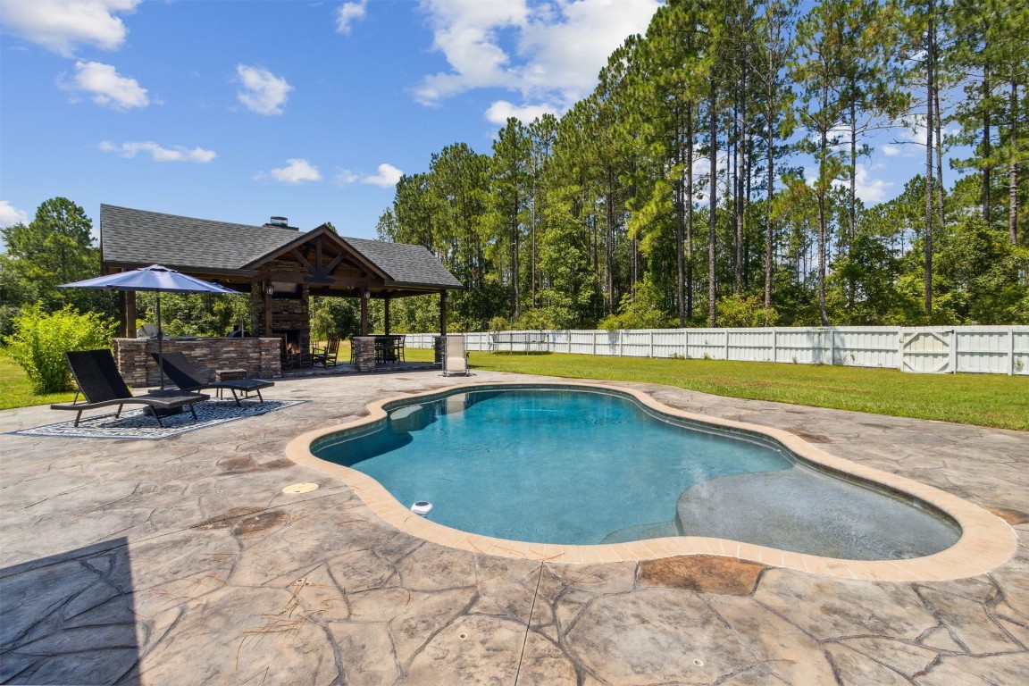 37221 Poole Road Hilliard, FL 32046 - Photo 29 of 67 a view of outdoor space yard and swimming pool