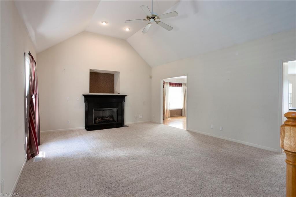 705 Old Mill Road High Point, NC 27265 - Photo 6 of 27 Additional view of living room. Non-vented gas logs have remote.
