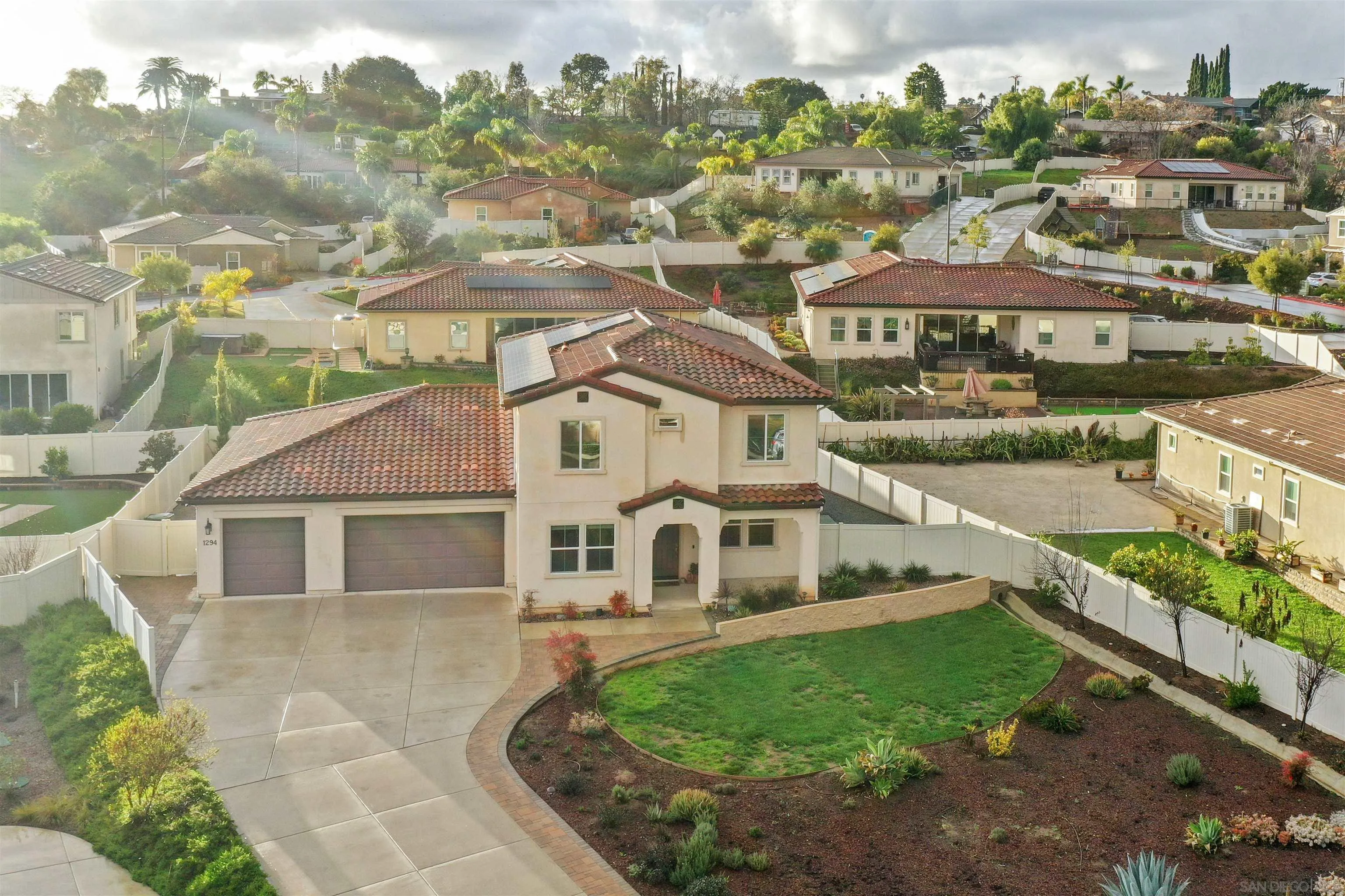 1294 Palomar Circle Escondido, CA 92027 - Photo 39 of 41 a view of multiple houses with a yard