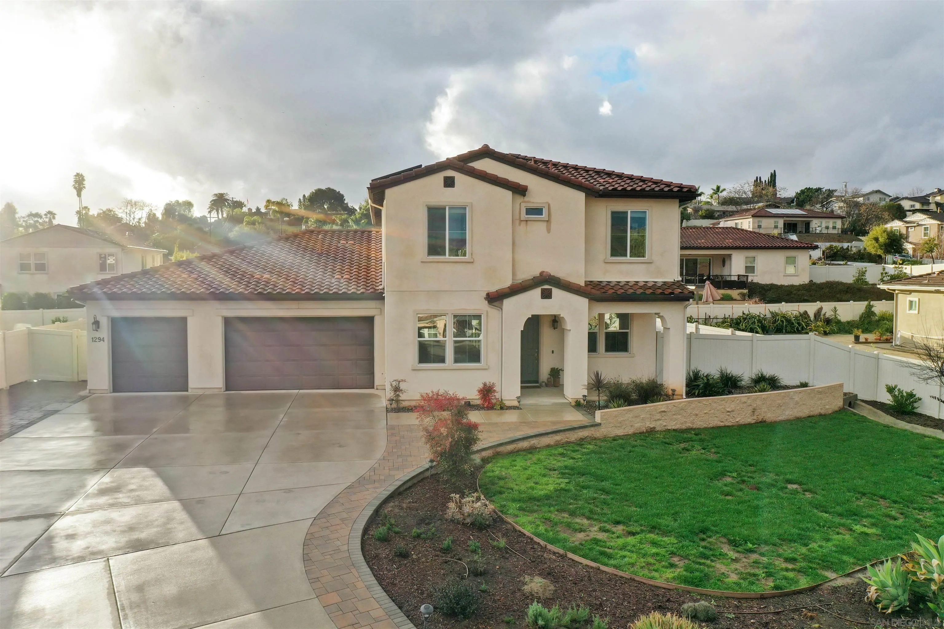 1294 Palomar Circle Escondido, CA 92027 - Photo 40 of 41 a view of a house with a backyard porch and sitting area
