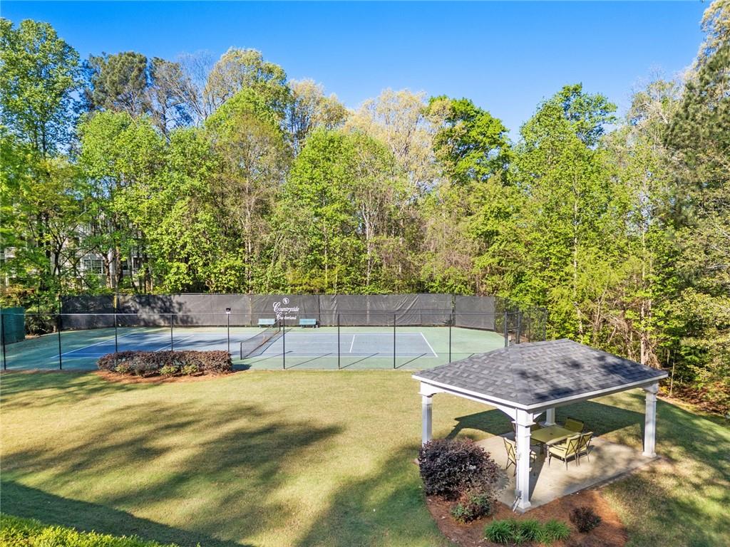 306 Countryside Place Smyrna, GA 30080 - Photo 24 of 35 a view of a backyard with plants and outdoor seating