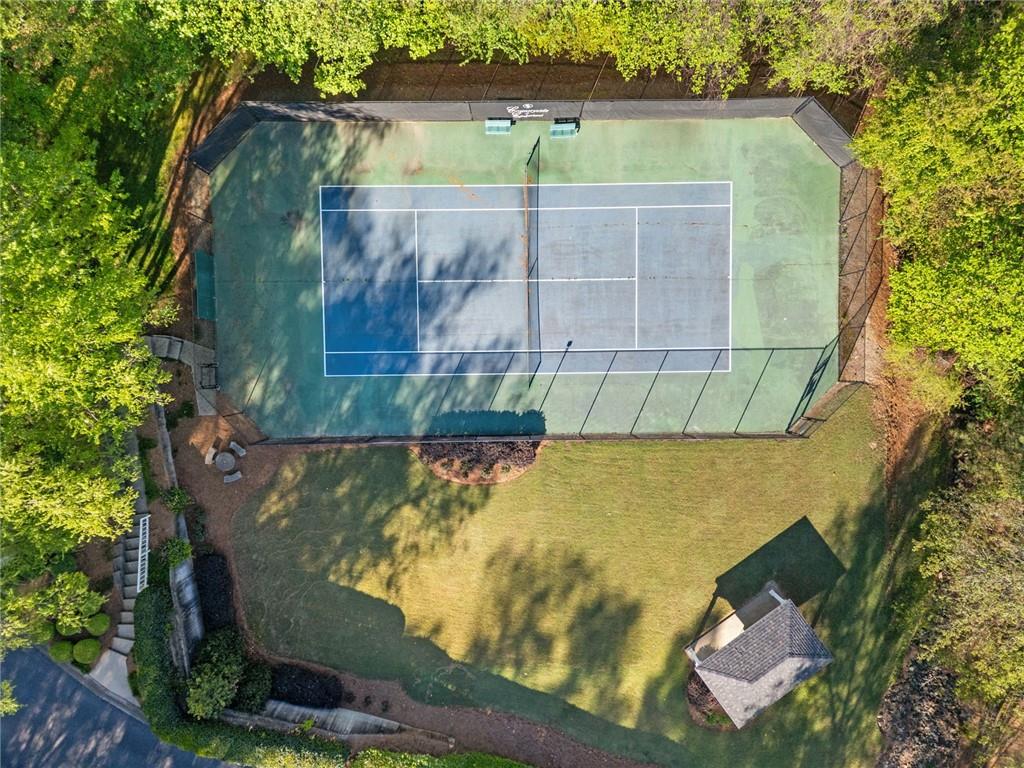 306 Countryside Place Smyrna, GA 30080 - Photo 25 of 35 an aerial view of a house with a yard